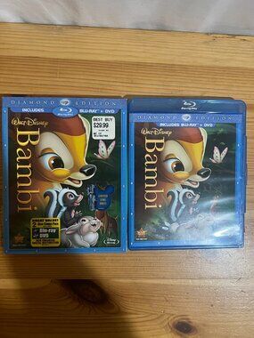 Bambi (Blu-ray/DVD, Diamond Edition, W/ Slipcover) Used Good Condition $12
